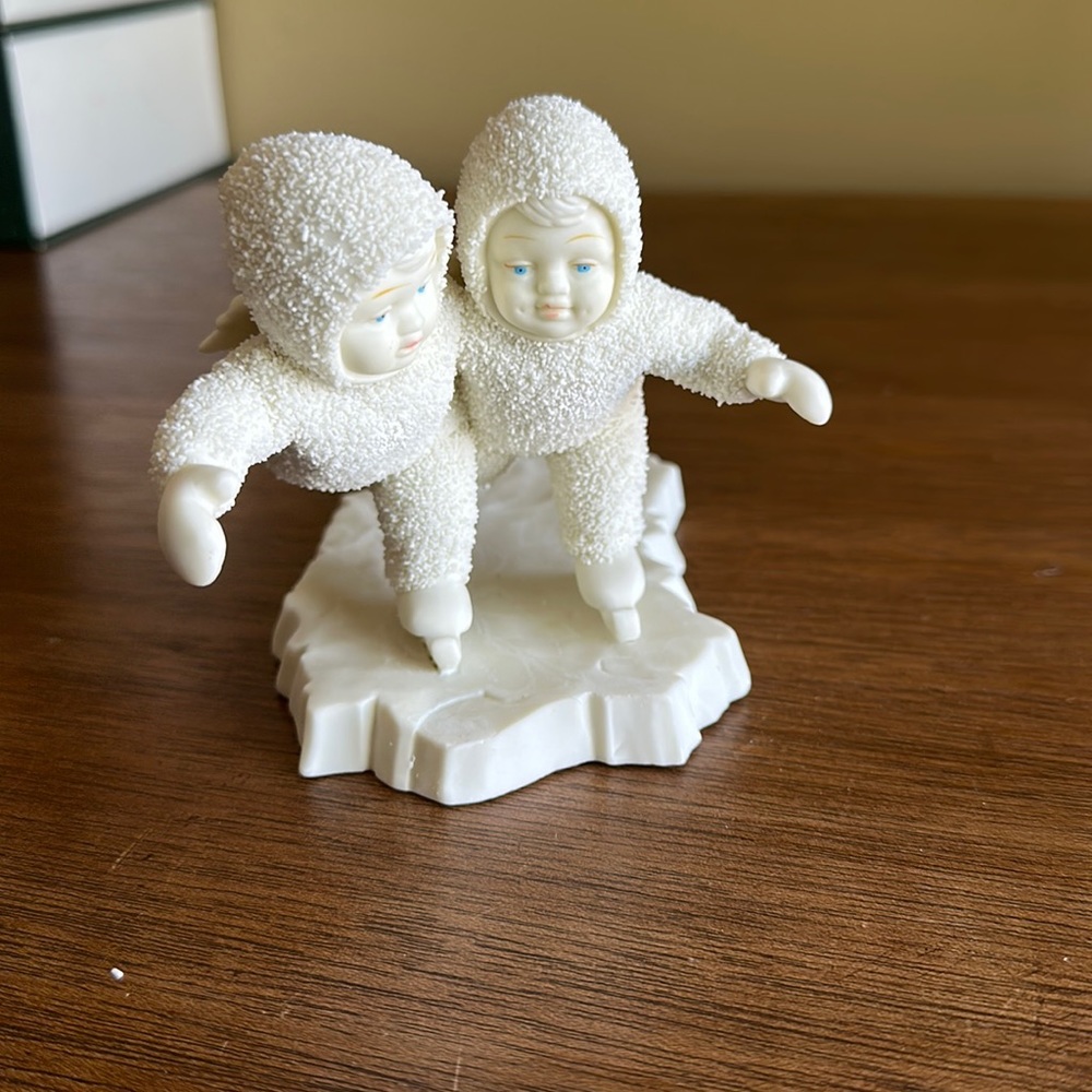 Two ice skater Snowbabies